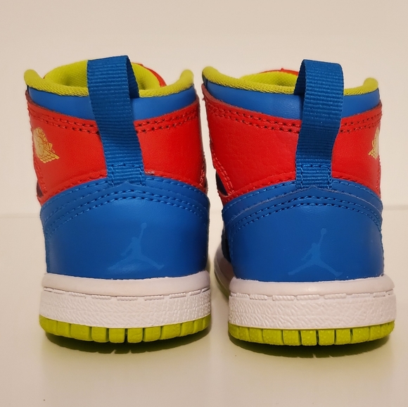 Air Jordan 1 Retro High GS 'Racing Pack' Red- Toddler Sz 4c - Picture 8 of 10